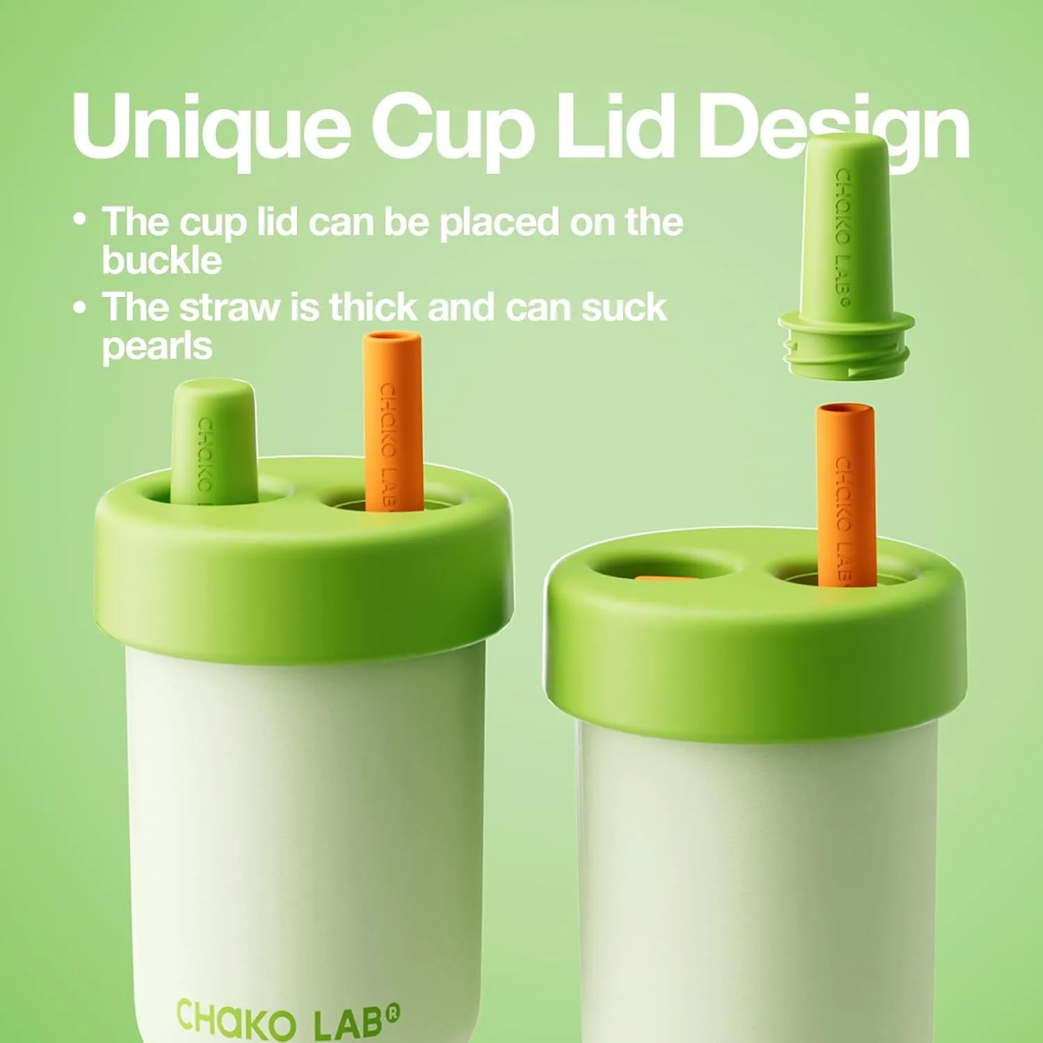 Kids Water Bottle with Carrying Rope and Straps | Vacuum Insulated Stainless Steel 16oz for School and Trvels | Two Travel Carrying Options | Matcha Green