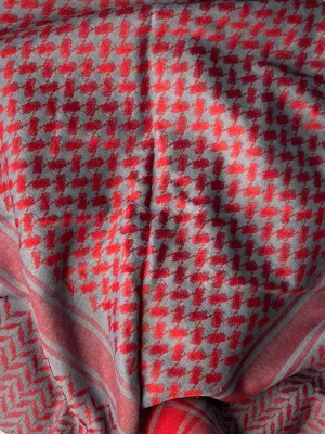 Kiffeyeh bag -Grey & Red
