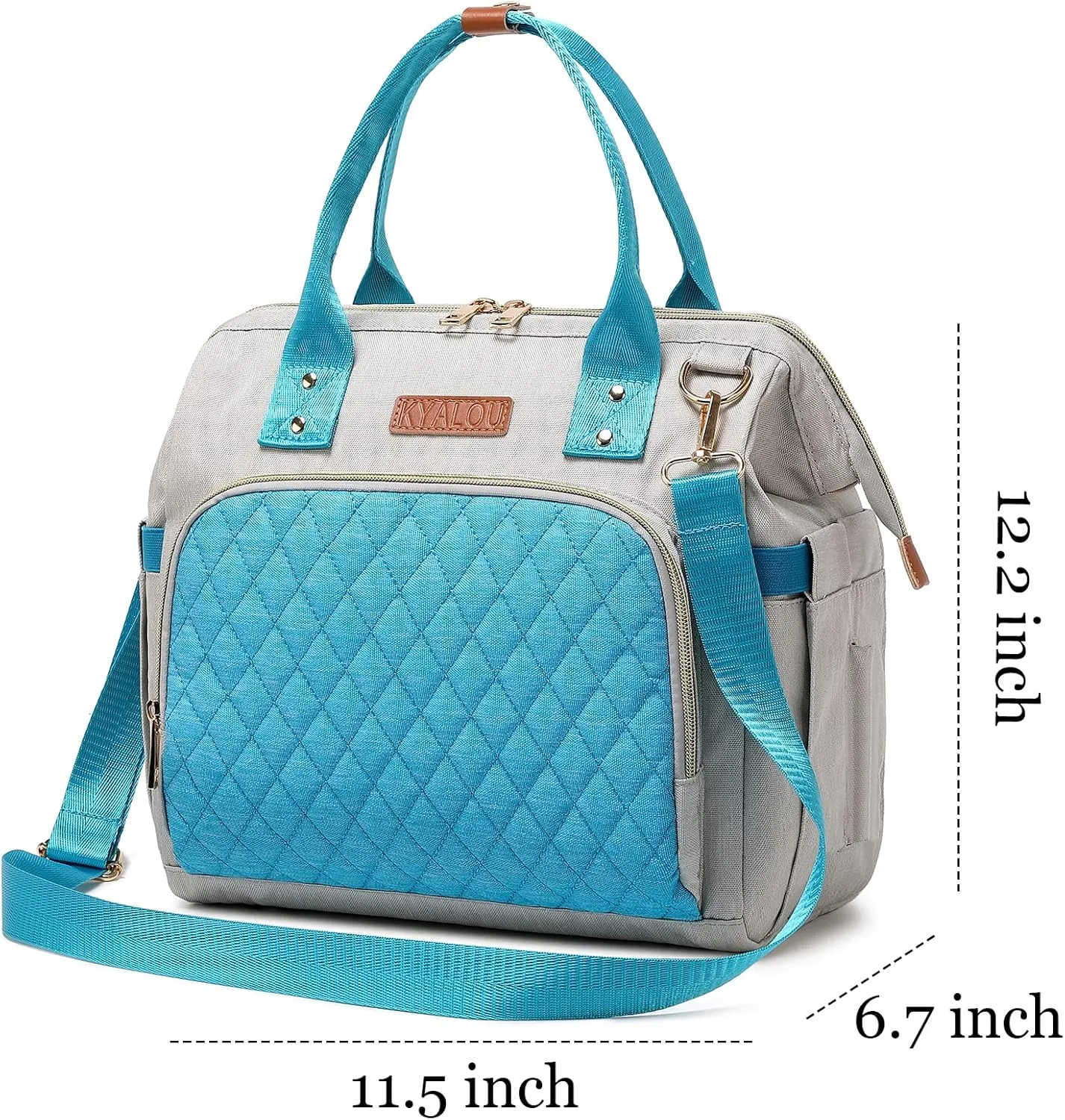 KYALOU Small Diaper Bag, Mini Baby Backpack for Mom, Multi-function Waterproof Travel Tote for Booys and Giirls (Blue)