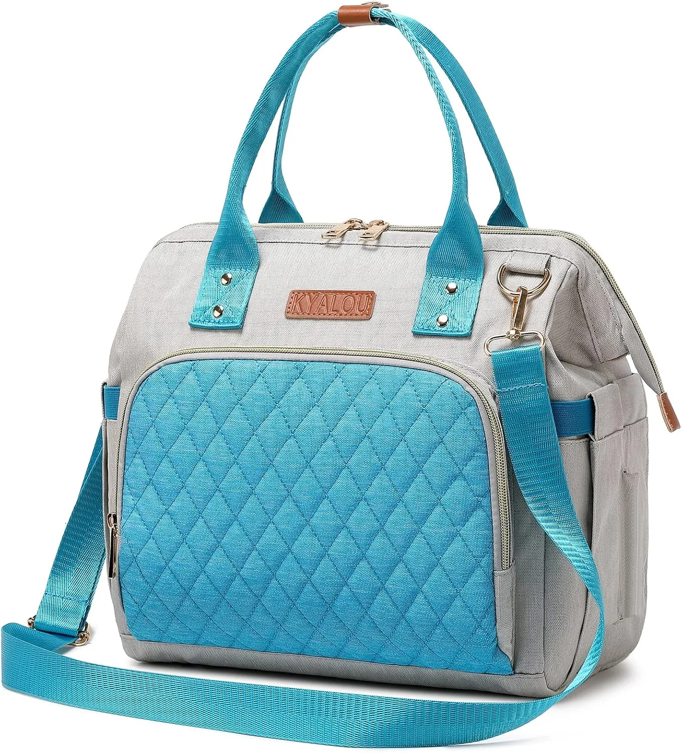 KYALOU Small Diaper Bag, Mini Baby Backpack for Mom, Multi-function Waterproof Travel Tote for Booys and Giirls (Blue)