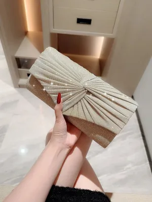 Ladies Dinner Handbag Luxury Wedding Party Shining Evening Bag Wallet Women's Dress Silver Crossbody Bags Female Travel Clutch