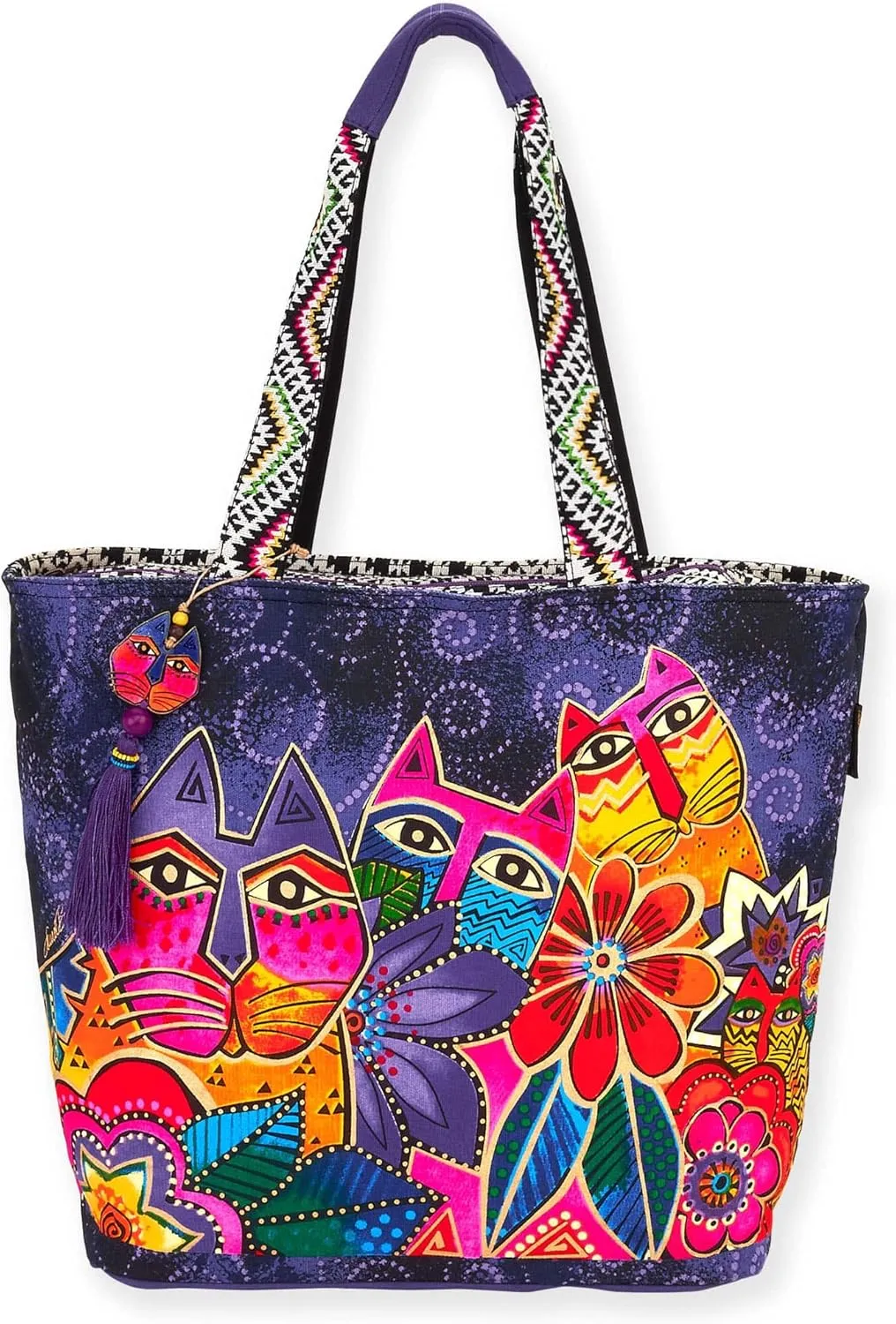 Laurel Burch Women Handbag, Crossbody, Tote (Shoulder Tote, Laurel's Garden)