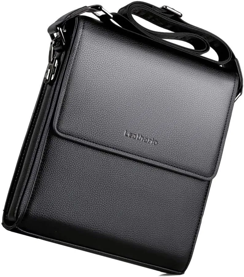 Leathario Men's Shoulder Bag Leather Small Messenger Bag for Men Crossbody Bags for Men Handbag Satchel Travel bag