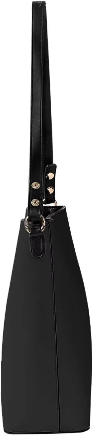 Leather Bucket Purse Fashion Bucket Bag for Women Shoulder Bag with Adjustable Strap Tote Handbag