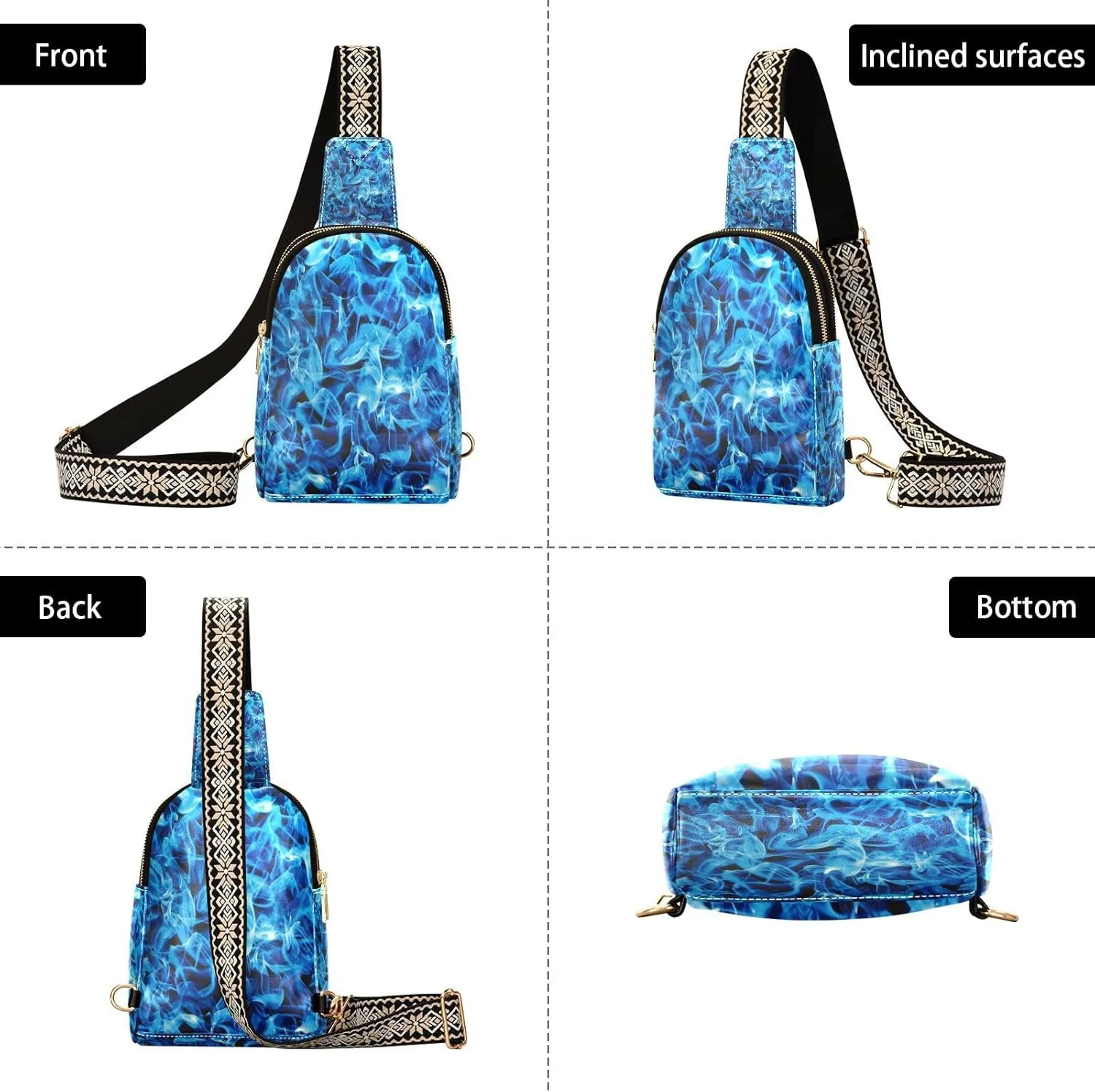 Leather Crossbody Bag for Women,Leather Crossbody Purse Leather Tote Bag Lady Shoulder Bag