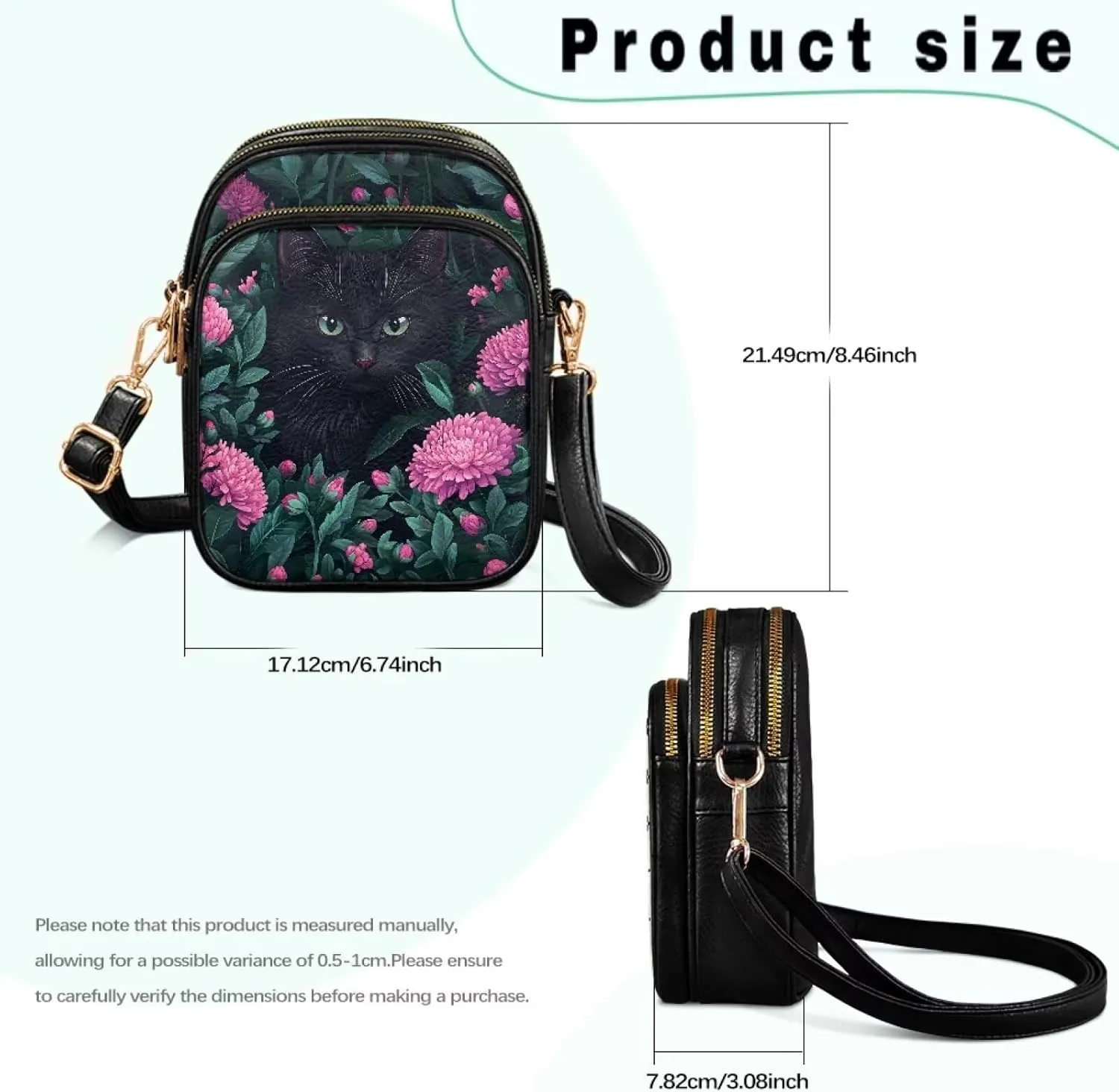Leather Purse for Women, Leather Shoulder Crossbody Bags Sling Purses Fashion Easter & St. Patrick's Day Design