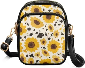 Leather Purse for Women, Leather Shoulder HandBag Multi Pockets Travel Sling Purse for Easter Valentine'S Day
