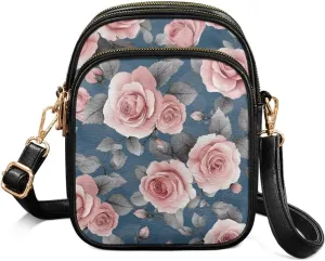 Leather Purse for Women, Leather Shoulder HandBag Multi Pockets Travel Sling Purse for Easter Valentine'S Day