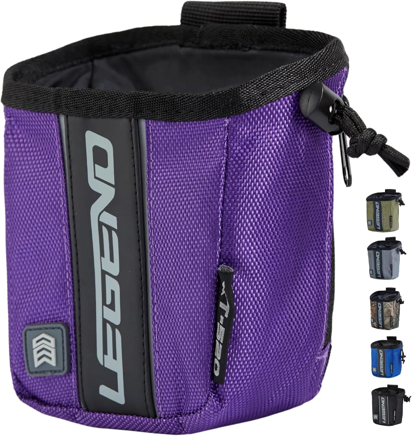 Legend XT520 Quick Release Pouch & Finger Tab Bag | Interior Divider for Better Organization & Storage of Release Aids | Attaches to Standard 2" Belt | Quick Drawstring Closure