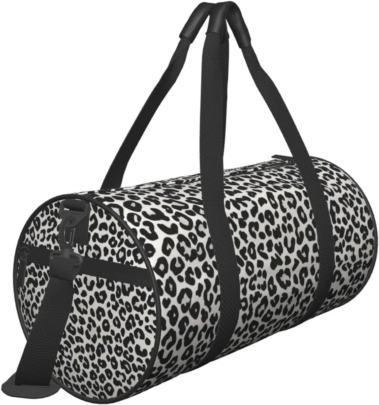leopard print Printed Travel Bag,Round Personal Item Storage bag,Foldie Duffel Bag for Traveling Vacation,Fitness,Sports