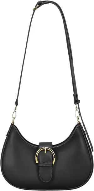 Luna Crossbody Bag for Women Small Crescent Shoulder Purse with Adjustable Strap Cute Mini Handbags for Going Out