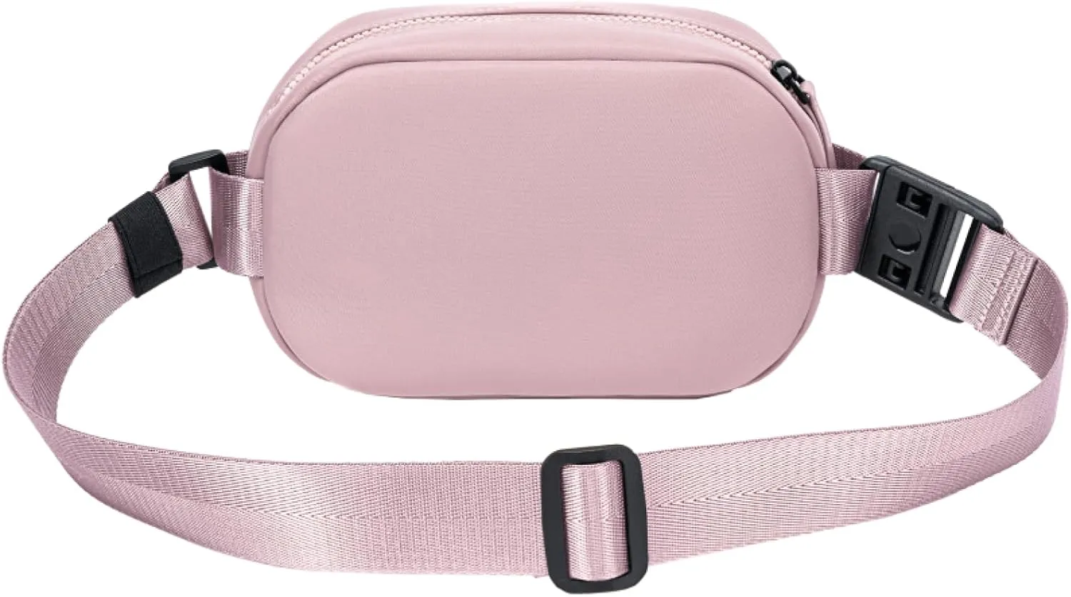 Lux & Nyx Origami Belt Bag and Sling Bag - Black Ultra Satin - Daily and Travel Multi-compartment Belt Bag Convertible to Sling and Crossbody Bag - Stain and Weather Resistant (Hopeful Pink)