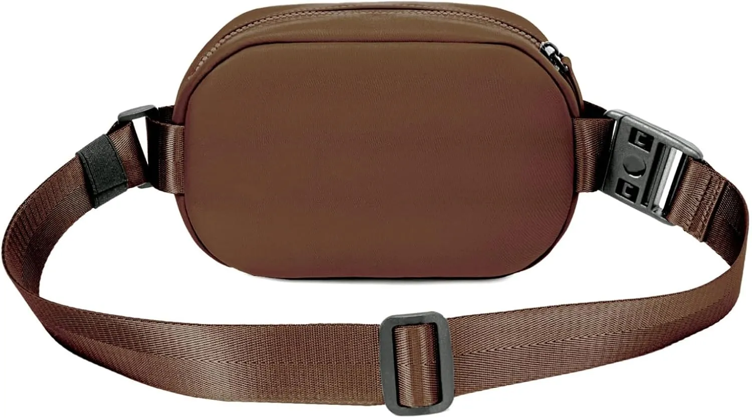 Lux & Nyx Origami Belt Bag and Sling Bag - Black Ultra Satin - Daily and Travel Multi-compartment Belt Bag Convertible to Sling and Crossbody Bag - Stain and Weather Resistant (Sepia)