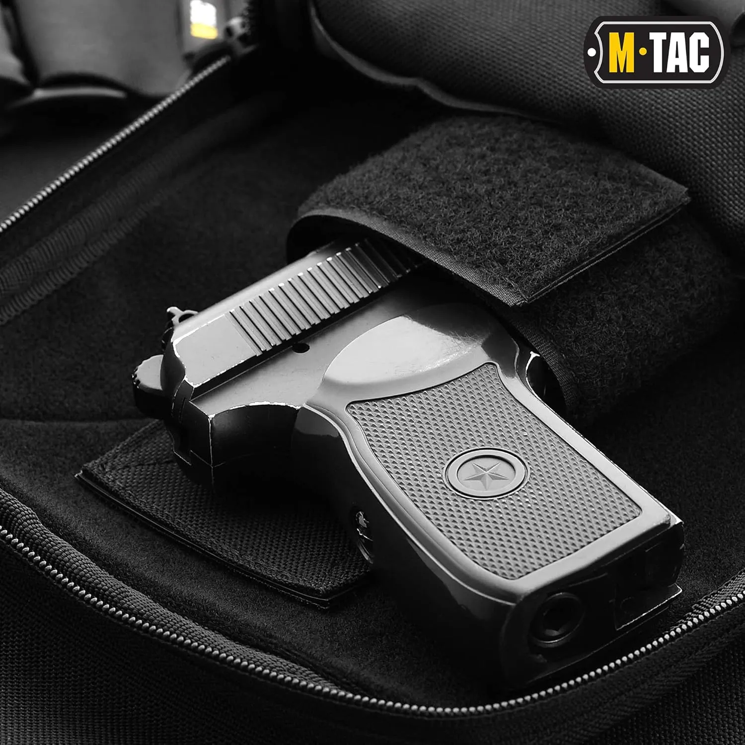 M-Tac Tactical Sling Bag for Men - Crossbody Concealed Carry Bag Chest Pack - Black Mens Crossbody Holster Bag
