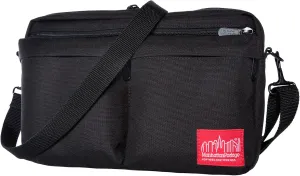 Manhattan Portage Albany Shoulder Bag with Twin Front Pockets 1000D Cordura® Fabric Water-Resistant Everyday Wear Fits iPad