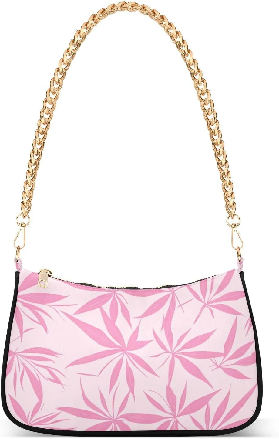 Maple Leaf Weed Peach trendy chain small purses for women crossbody handbag for women for for traveling