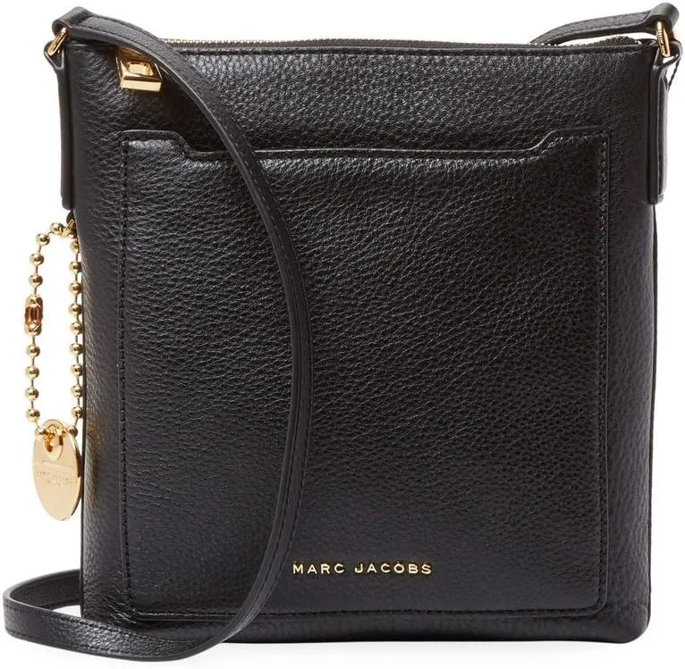 Marc Jacobs Leather Crossbody Bag (Black)