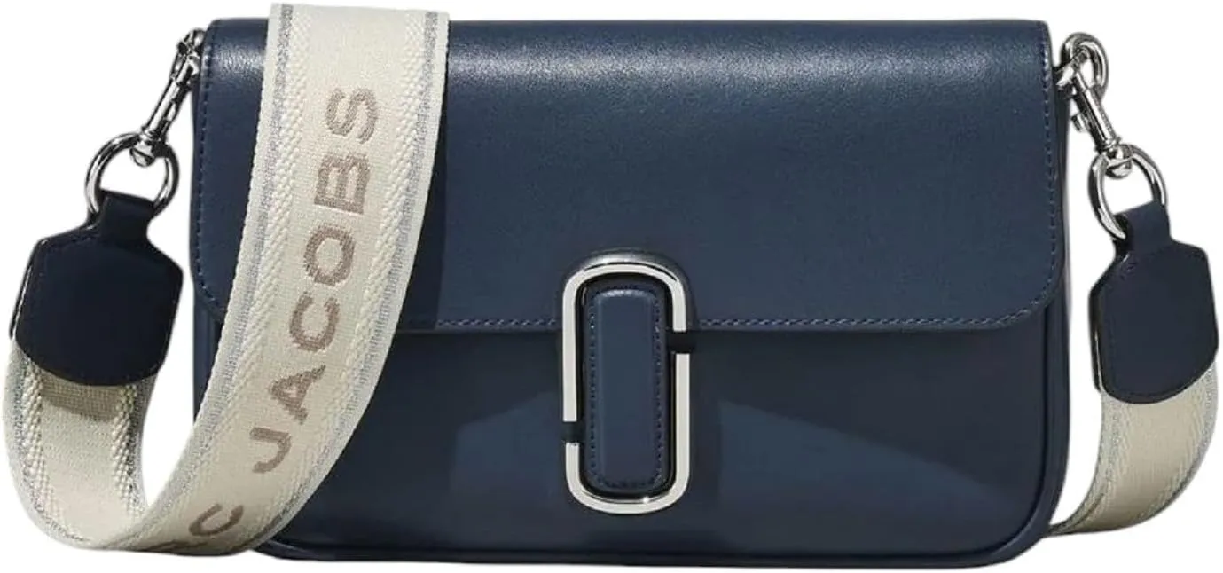 Marc Jacobs Women's The J Marc Shoulder Bag, Black, (Blue Sea)