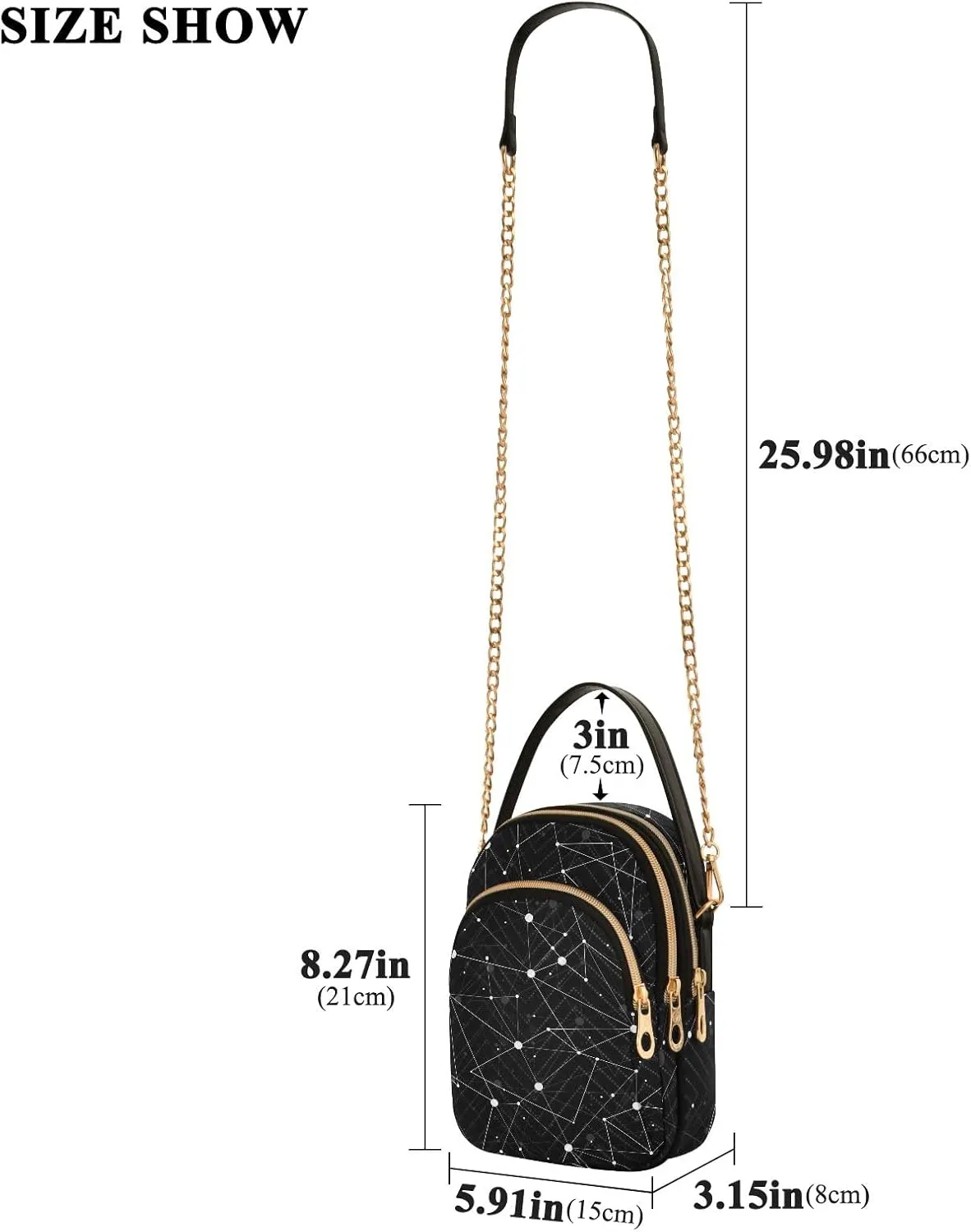 Mardi Gras Mask Colorful Small Crossbody Bags for Women Trendy Phone Bag