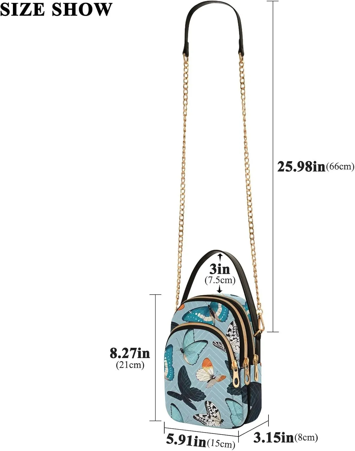 Mardi Gras Mask Colorful Small Crossbody Bags for Women Trendy Phone Bag