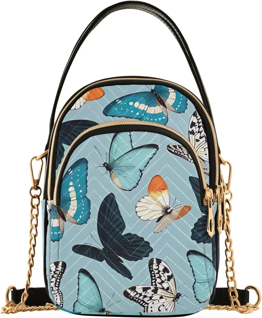 Mardi Gras Mask Colorful Small Crossbody Bags for Women Trendy Phone Bag