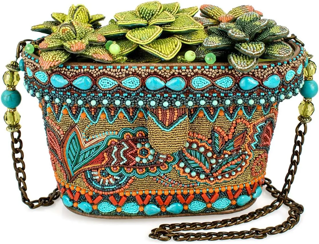 Mary Frances Succulent Crossbody Handbag, Multicolor