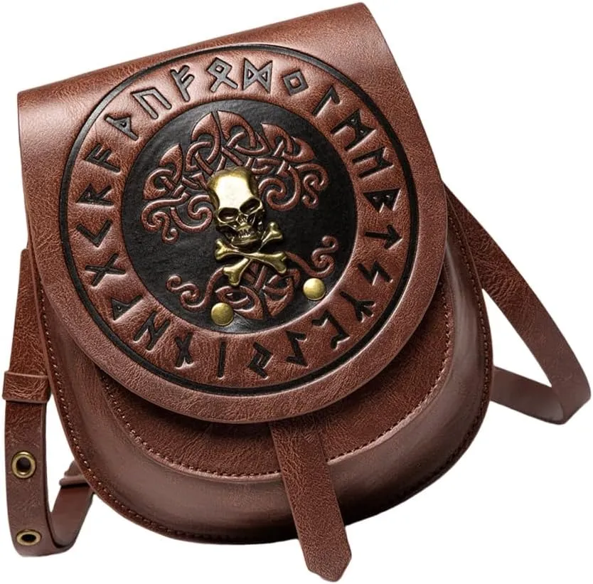 Medieval European Fashion Women's Crossbody Purse Stylish PU Leather Shoulder Bag For Daily Use And Travel