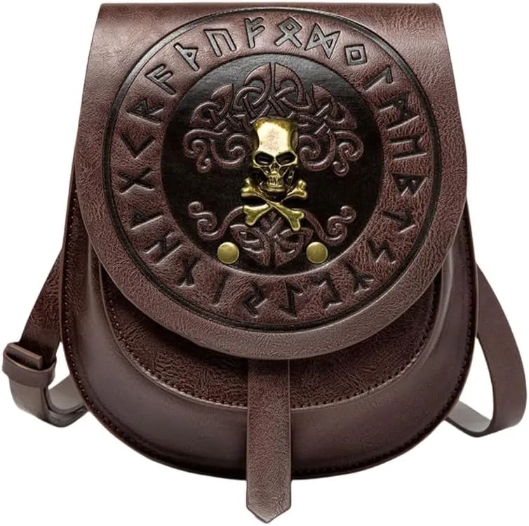 Medieval European Fashion Women's Crossbody Purse Stylish PU Leather Shoulder Bag For Daily Use And Travel