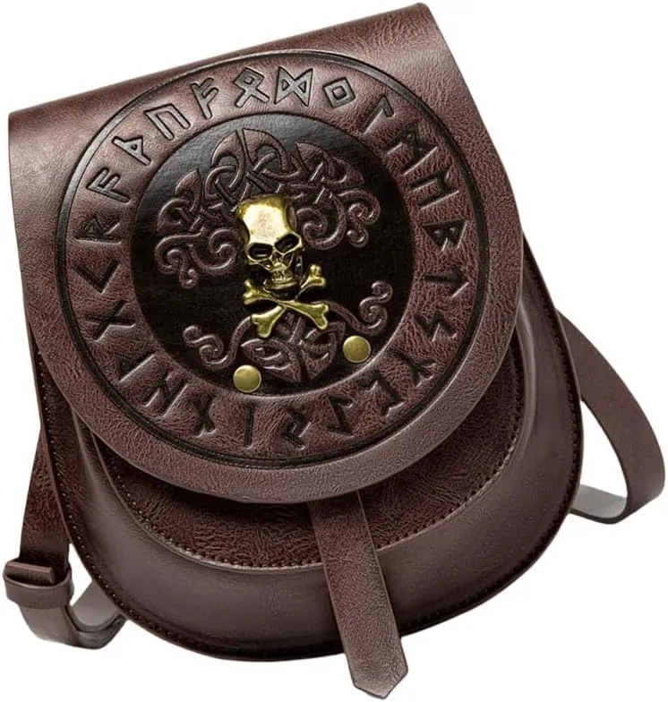 Medieval European Fashion Women's Crossbody Purse Stylish PU Leather Shoulder Bag For Daily Use And Travel