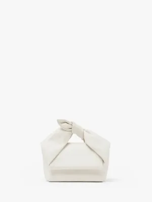 MEDIUM BOW TWISTER - LEATHER TOP HANDLE BAG