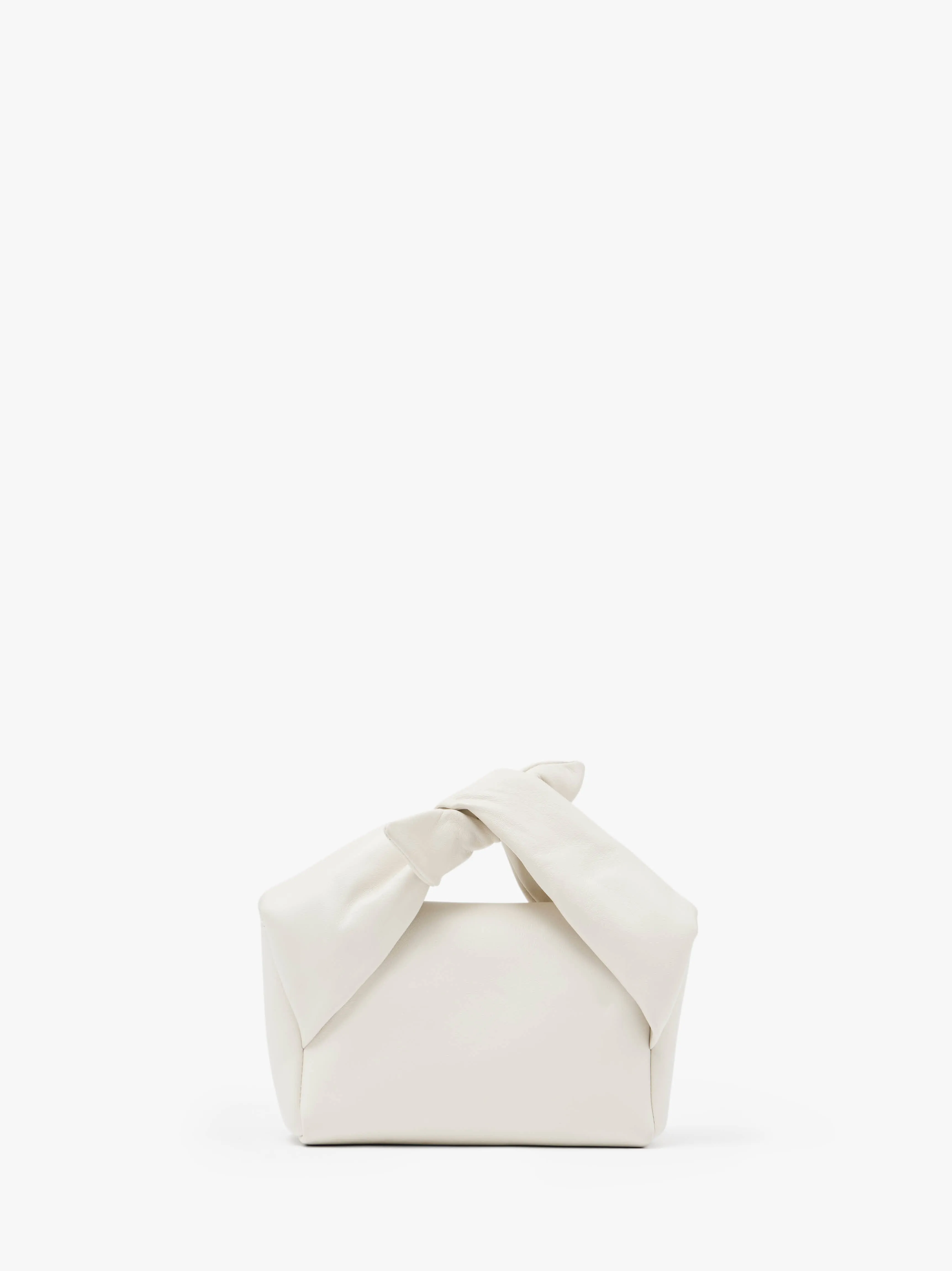 MEDIUM BOW TWISTER - LEATHER TOP HANDLE BAG