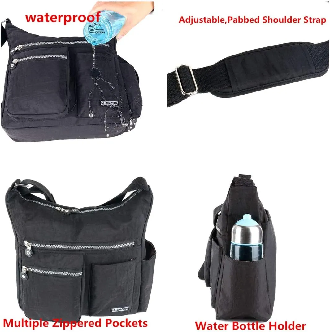 MHCNLL Crossbody Bag with Anti Theft RFID Pocket - Women Lightweight Water-Resistant Purse