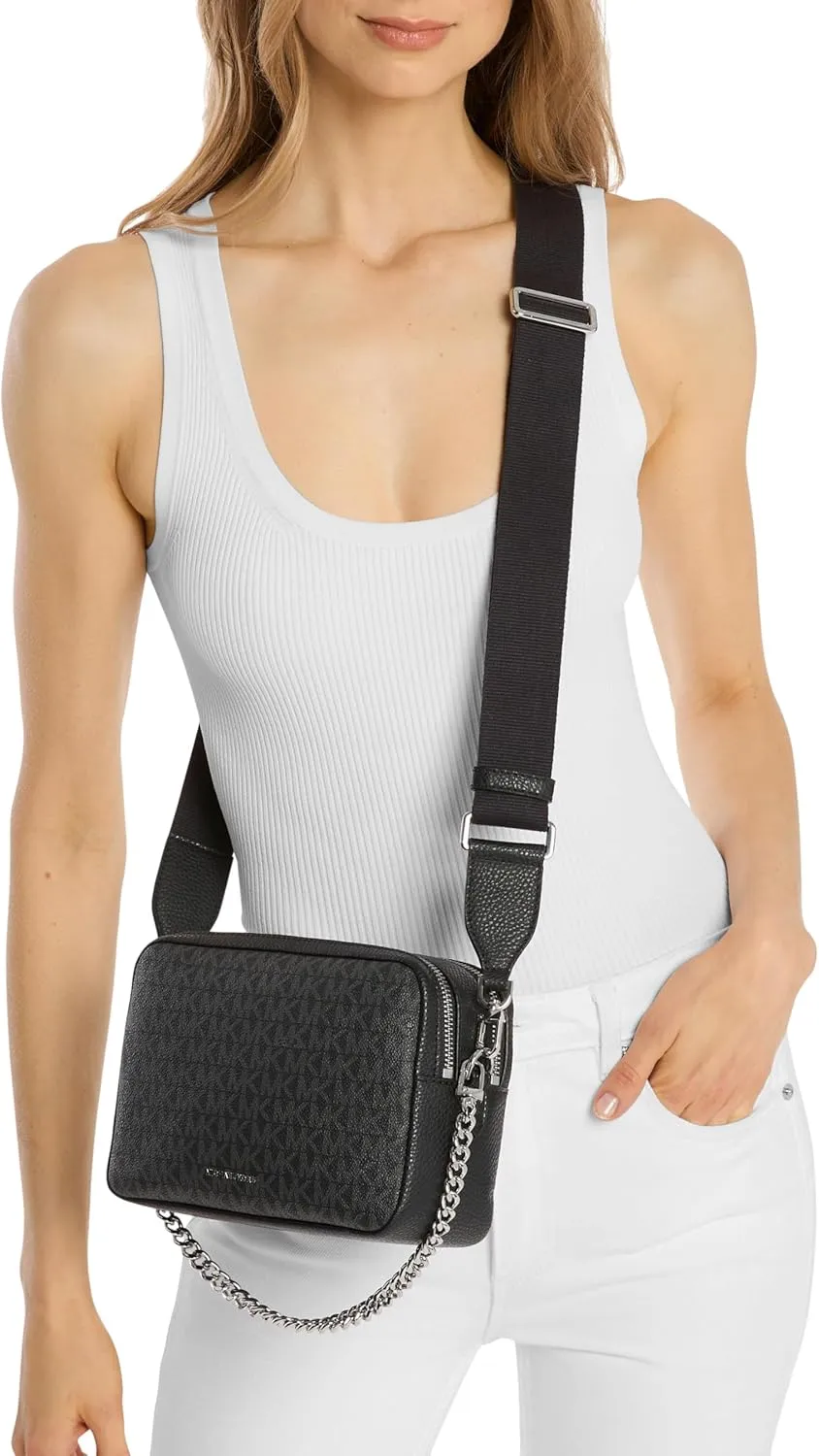 Michael Kors Bryant Medium Double Zip Chain Camera Crossbody Bag