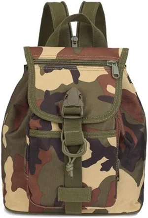 Mini Daypack Military Tactical Backpack Rucksack Tactical Assault Pack Bag for Hunting Camping Trekking (Jungle Camouflage)