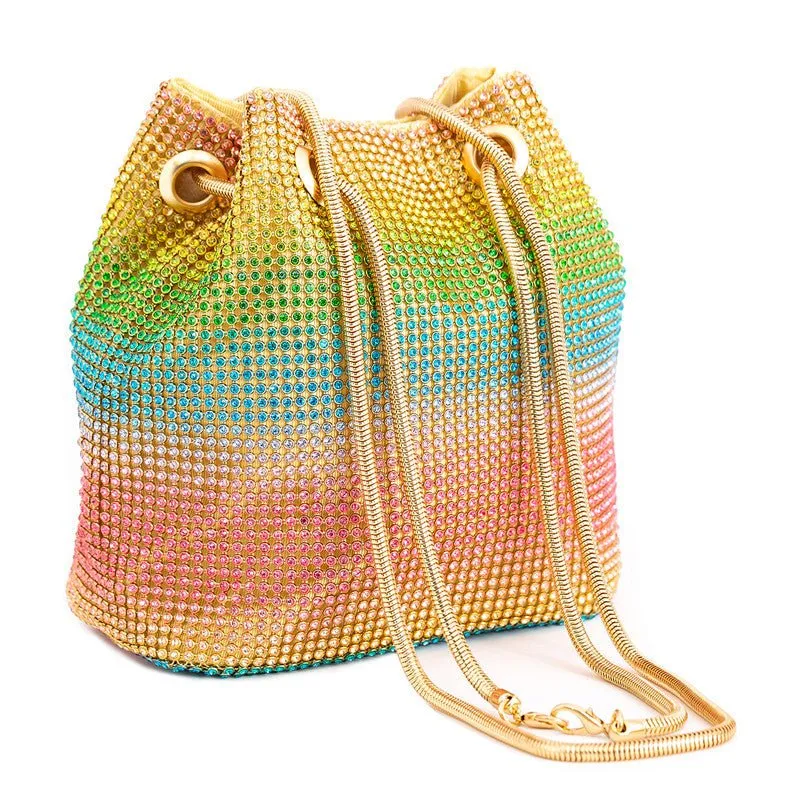 Mini Shoulder Handbags Crystal Clutch Evening Rhinestone Party Crossbody Bag