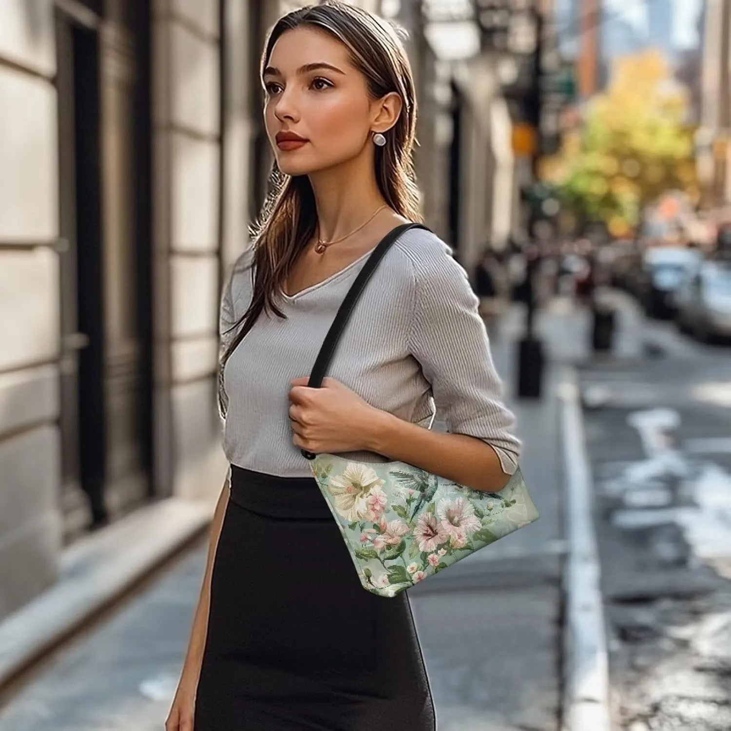 Mini Underarm Crossbody Bag for Women Leather for Dating Travel