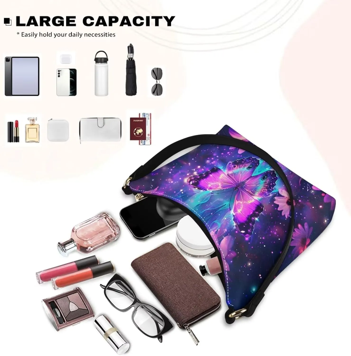 Mini Underarm Crossbody Bag for Women Leather for Dating Travel