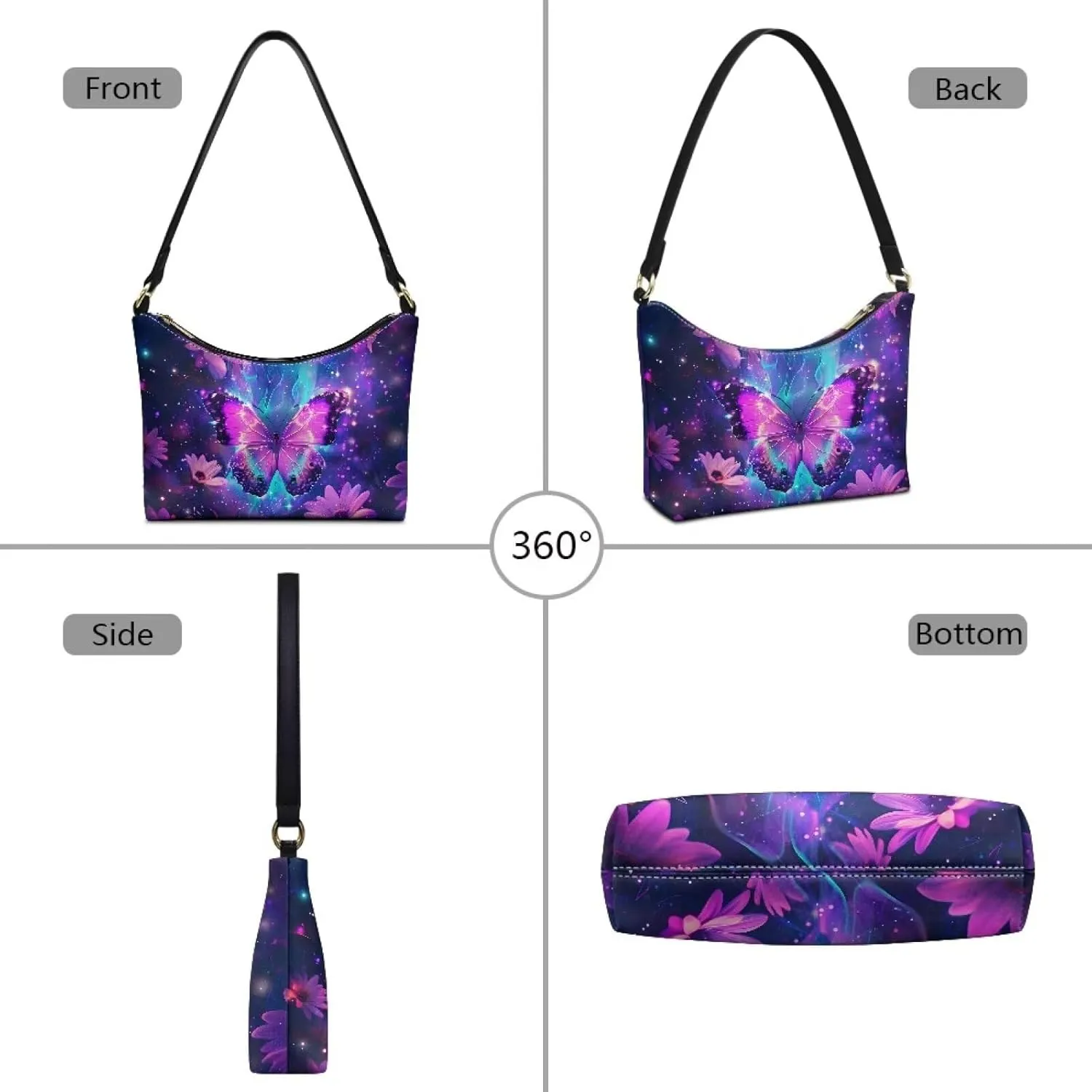 Mini Underarm Crossbody Bag for Women Leather for Dating Travel