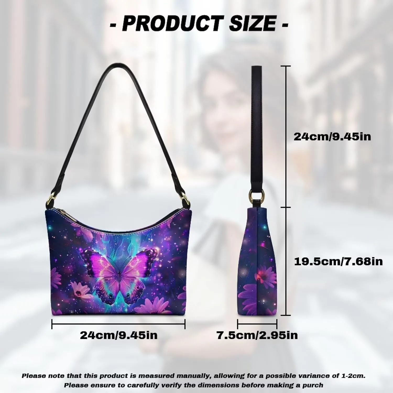 Mini Underarm Crossbody Bag for Women Leather for Dating Travel