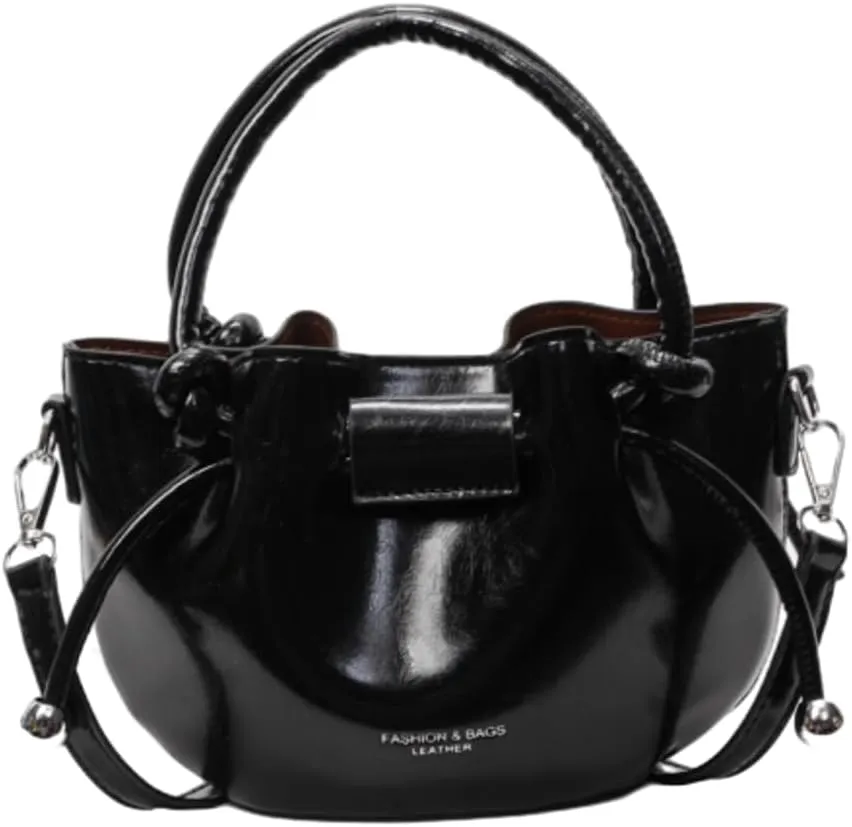 Minimalist Bucket Bag for Women 2025, Luxury Shoulder Crossbody Purse, Trendy Spring Handheld Tote with Adjustable Strap