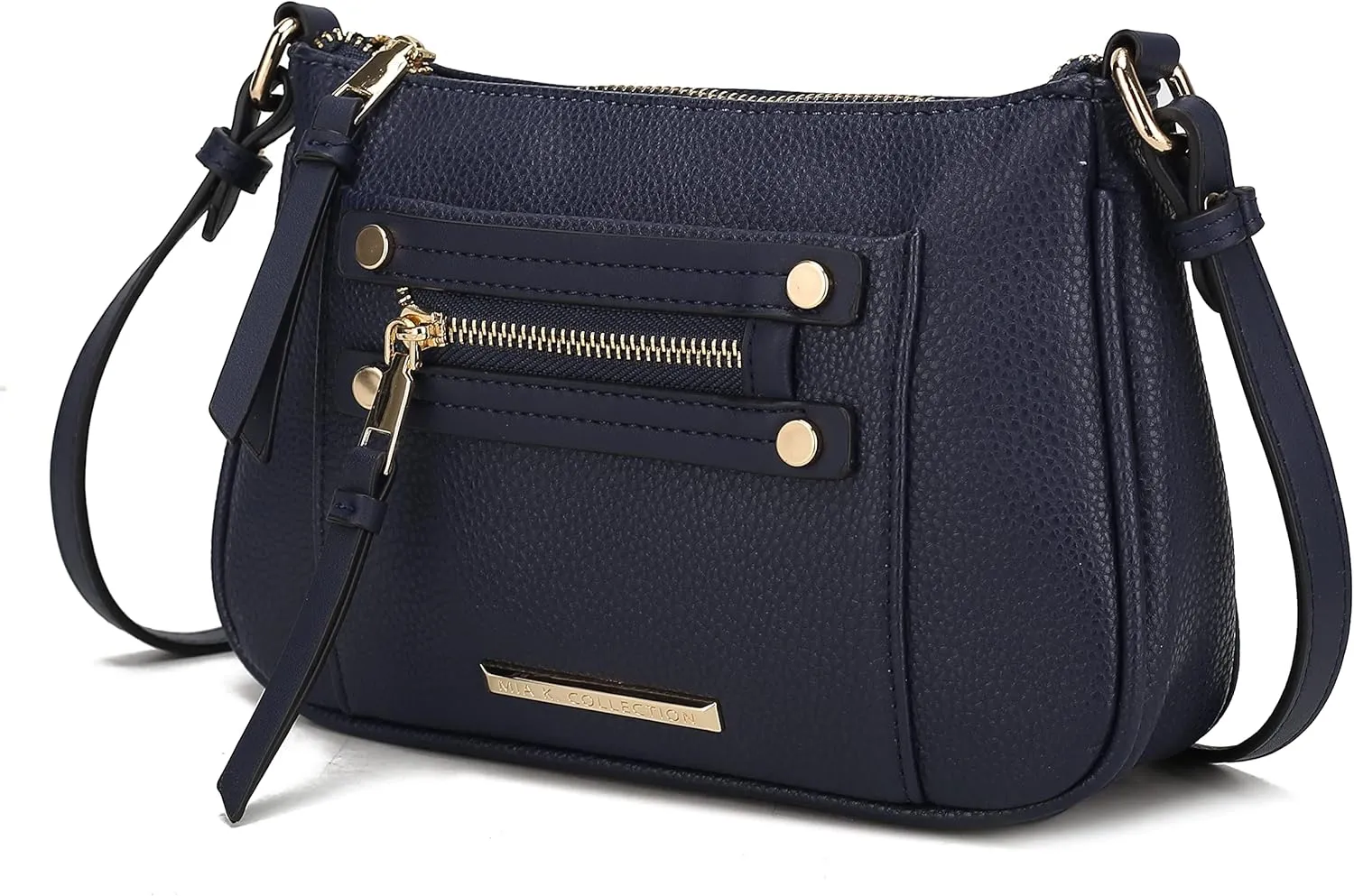 MKF Collection Crossbody Bag for Women, Designer Crossover Vegan Leather Messenger Handbag By Mia K