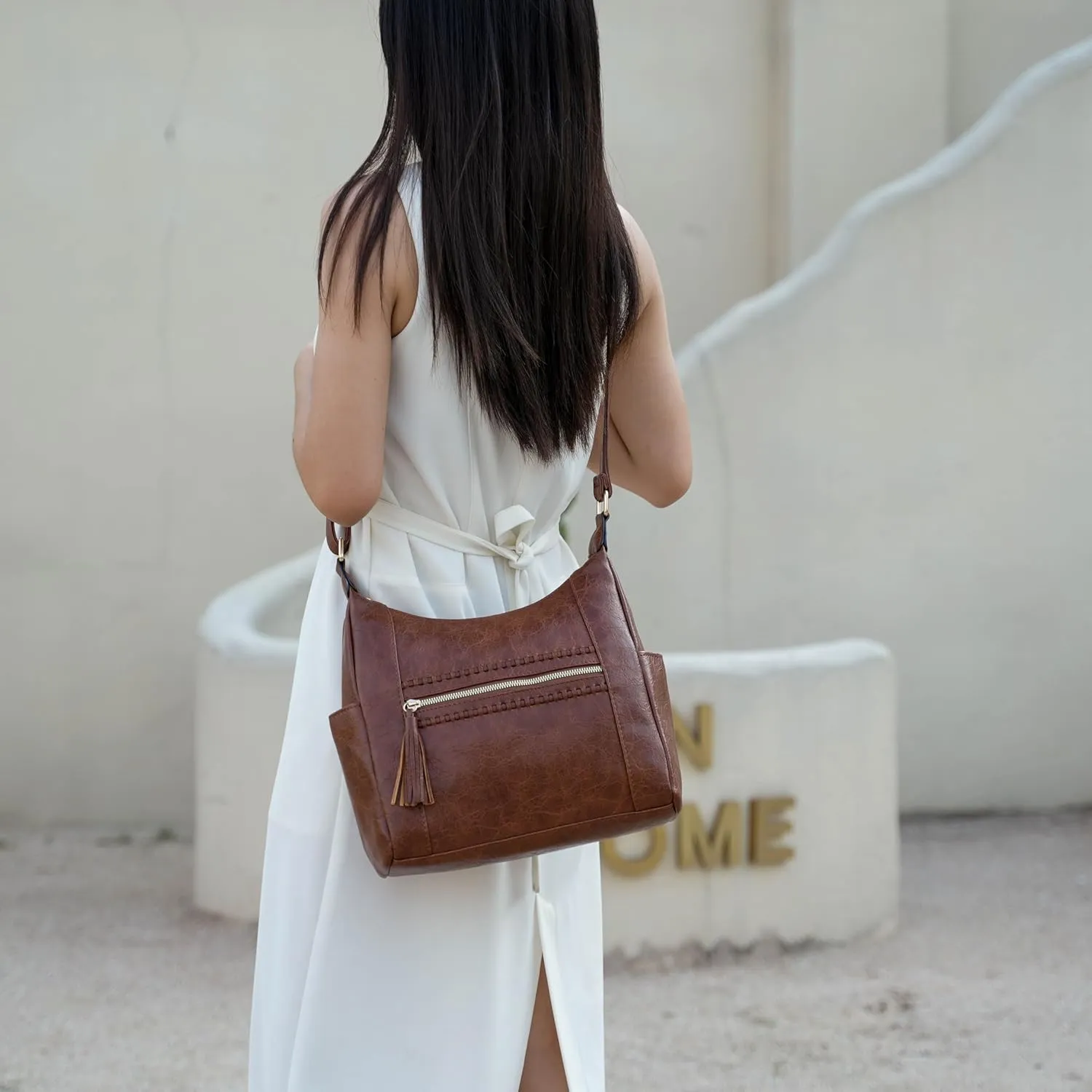 MKF Collection Women Shoulder Bag, Large Crossbody Bag Vegan Leather Handbag Purse By Mia K