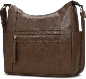 MKF Collection Women Shoulder Bag, Large Crossbody Bag Vegan Leather Handbag Purse By Mia K