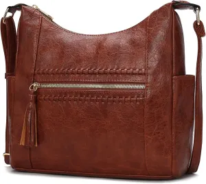 MKF Collection Women Shoulder Bag, Large Crossbody Bag Vegan Leather Handbag Purse By Mia K