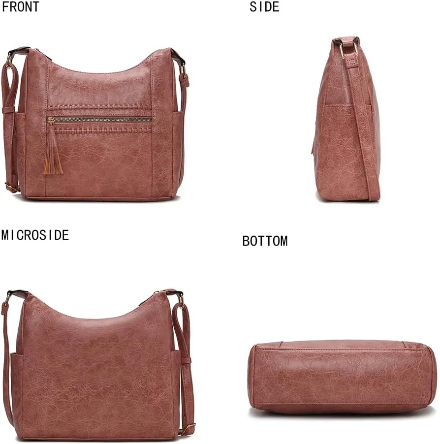 MKF Collection Women Shoulder Bag, Large Crossbody Bag Vegan Leather Handbag Purse By Mia K