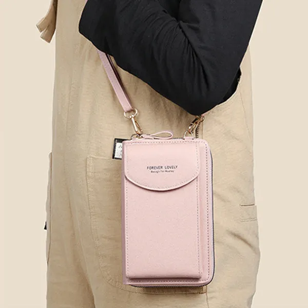 Mobile Phone Crossbody Bags Clutch Large Capacity Long Wallet Women's Shoulder Bag