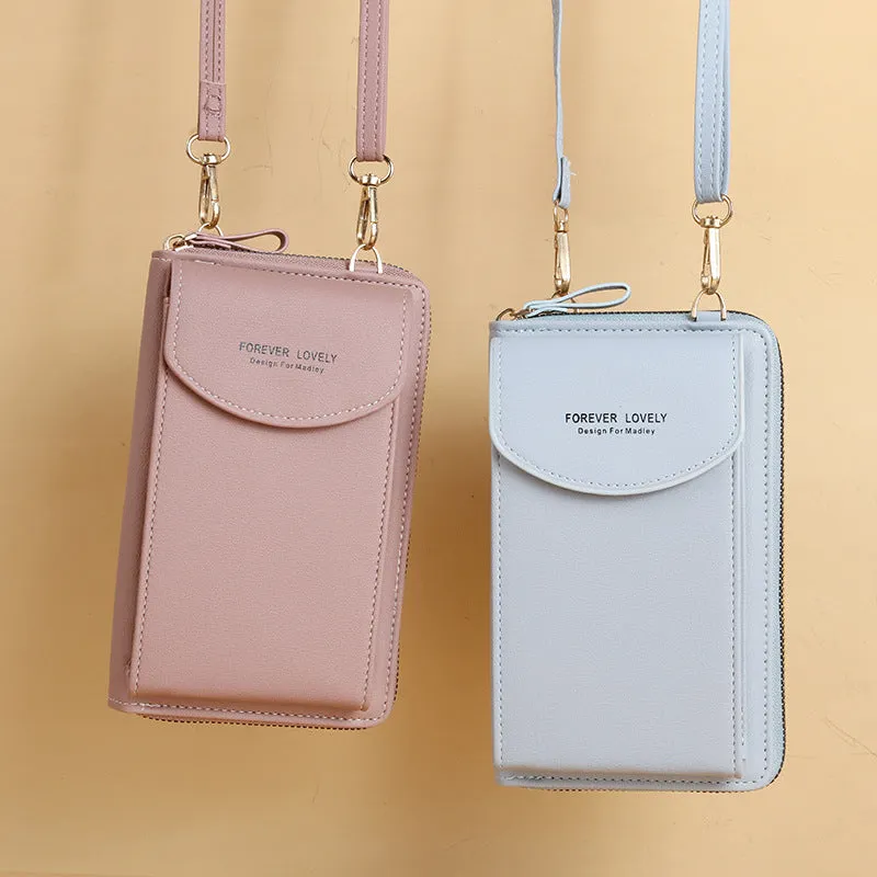 Mobile Phone Crossbody Bags Clutch Large Capacity Long Wallet Women's Shoulder Bag