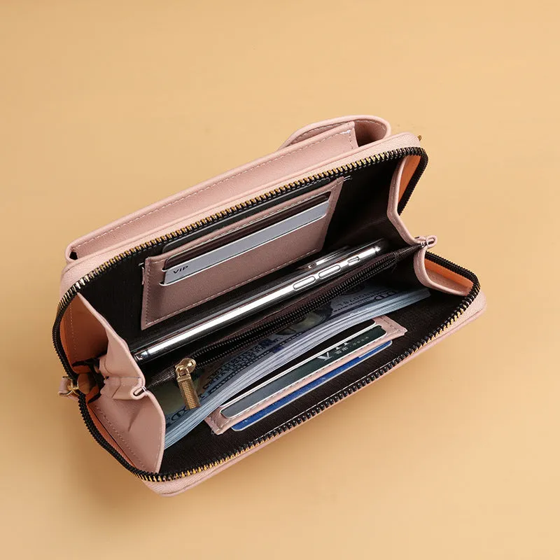 Mobile Phone Crossbody Bags Clutch Large Capacity Long Wallet Women's Shoulder Bag