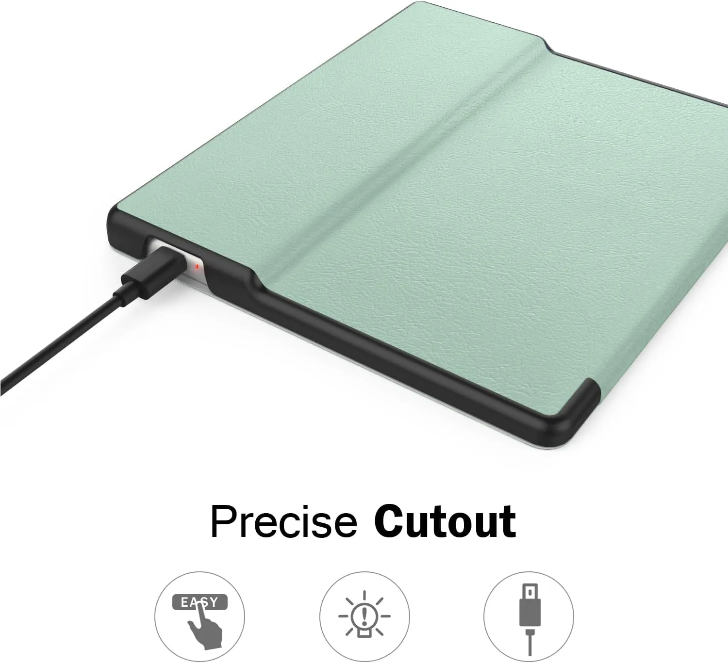 MoKo Case Fits All-New 7" Kindle Oasis (9th and 10th Generation ONLY, 2017 and 2019 Release), Premium Ultra Lightweight Shell Cover with Auto Wake/Sleep, Agave Green
