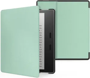 MoKo Case Fits All-New 7" Kindle Oasis (9th and 10th Generation ONLY, 2017 and 2019 Release), Premium Ultra Lightweight Shell Cover with Auto Wake/Sleep, Agave Green